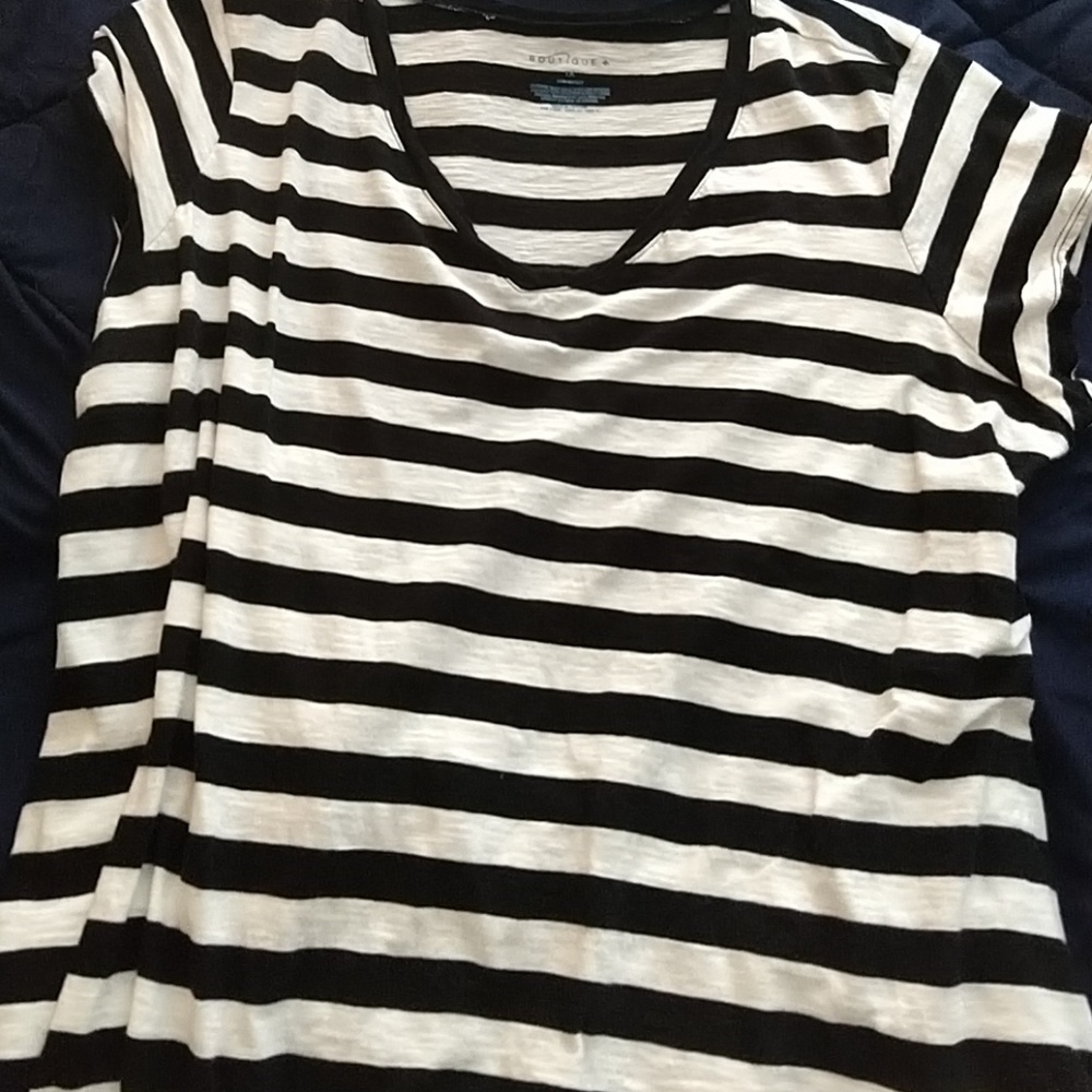 This striped Black shirt